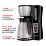 Cafetera Digital Programable Jarra de Acero Inoxidable 12 tazas CM2046S-LA - Imagen 7