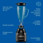 Licuadora con vaso de vidrio y 6 velocidades más pulso BLSTPEG-BPB-013 - Imagen 6