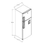Refrigeradora de 9 pies Top Mount WRW25DKTWW - Imagen 6